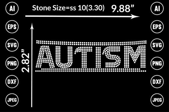 Autism Rhinestone Templates Design: A Versatile Creative Asset