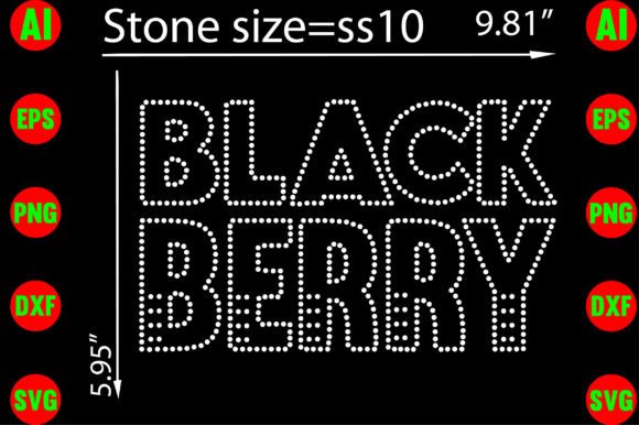 Black Berry Rhinestone Templates Design: A Sparkling Asset