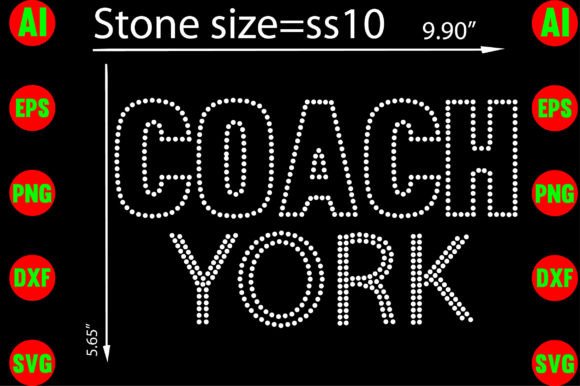 COACH York Rhinestone Templates: Sparkling Design Assets