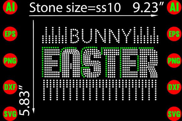 Easter Bunny Rhinestone Templates: A Sparkling Design Asset