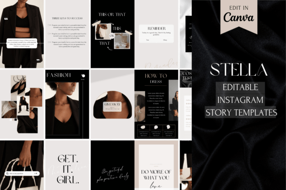 Elevate Your Brand with Luxury Black Instagram Story Templates