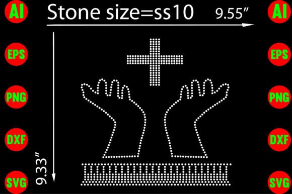 Jesus Pray Rhinestone Templates: Faith-Inspired Design Assets