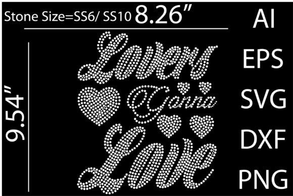 Lovers Ganna Love Rhinestone Templates: A Design Asset for Impactful Projects