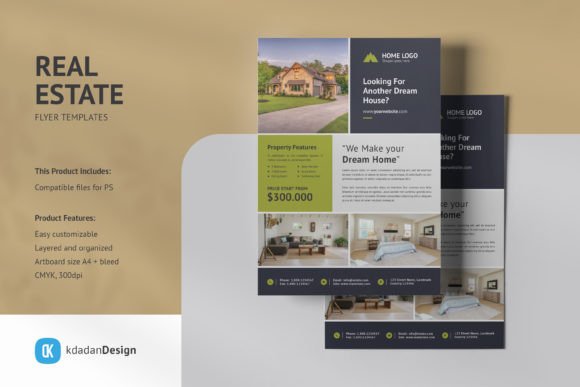 Modern Real Estate Flyer PSD Templates Vol 073