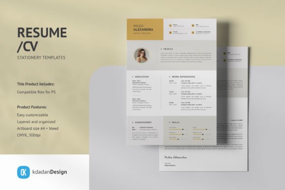 Modern Resume Templates: CV PSD Vol 155 Design Guide