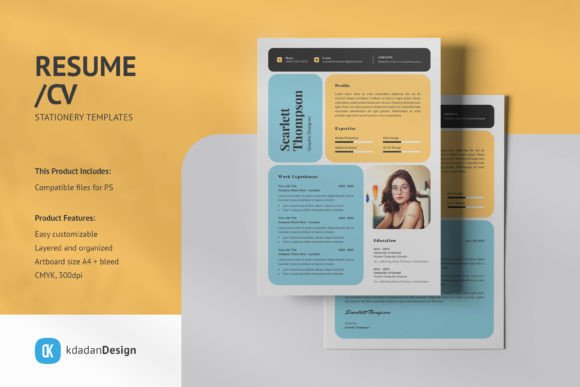 Modernize Your Application: Resume/CV PSD Design Templates Vol 190