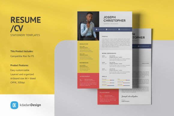 Resume/CV PSD Design Templates Vol 156: Your Fast Track to a Polished Professional Look