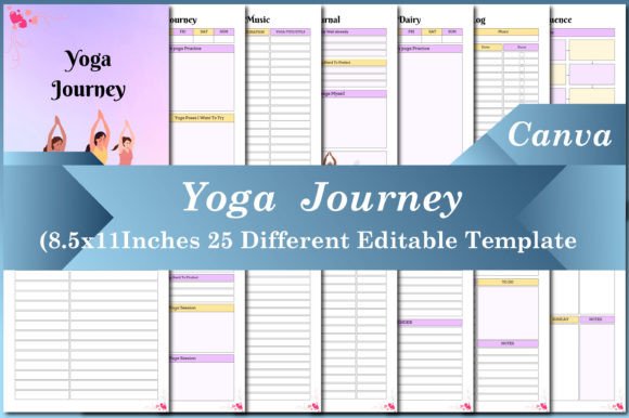 Streamline Your Practice: The Yoga Journey Canva Templates