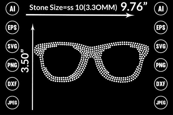 Sunglass Rhinestone Templates: Instant Design Sparkle